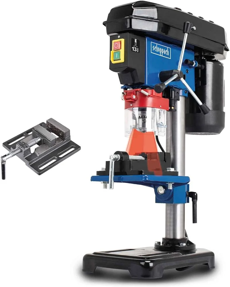 Scheppach Tischbohrmaschine DP16VLS Standbohrmaschine Säulenbohrmaschine  inkl. Schraubstock