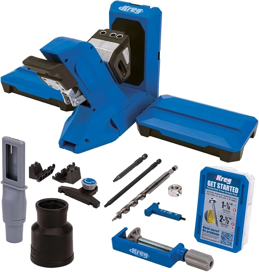Kreg Pocket-Hole Jig 720PRO – Taschenlochbohrschablone mit Automaxx  Spanntechnik und Anti-Rutsch Beschichtung - schnelle und stabile  Holzverbindungen