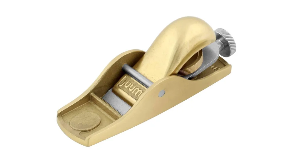 Flachwinkel-Einhandhobel No. 102 Eisen 32 mm Korpus aus Bronze JUUMA